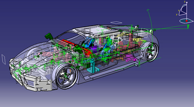 汽车CAD设计。