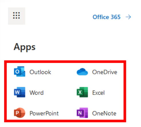 选择您想要使用的Microsoft Office应用程序