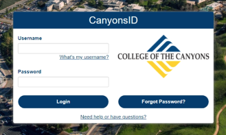 CanyonsID登录页面